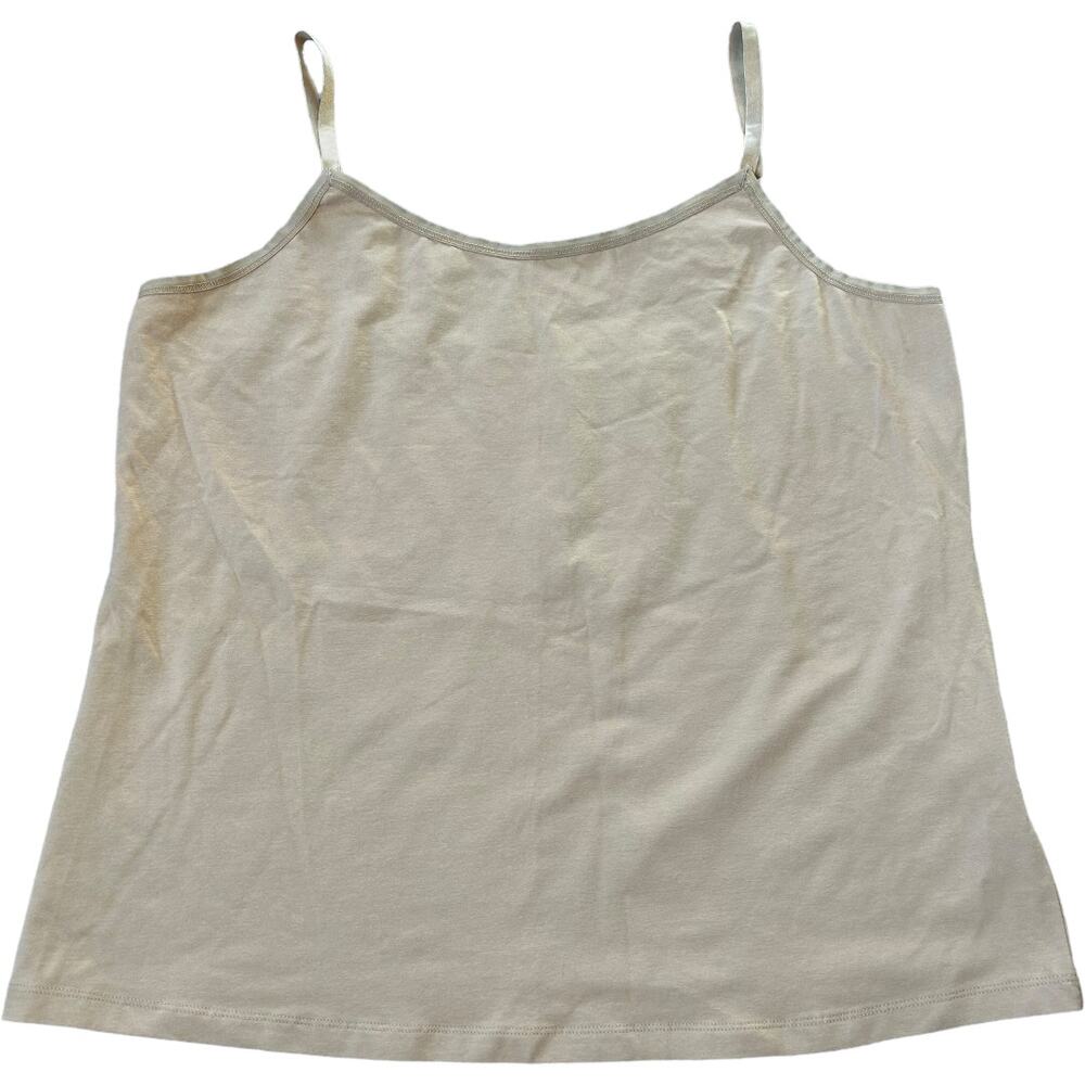 NWT Lane Bryant Adjustable Strap Cami Tank Top Cream Women's Size 14/16
